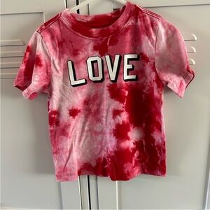 Red Tie-Dye 'Love' Kids T-Shirt